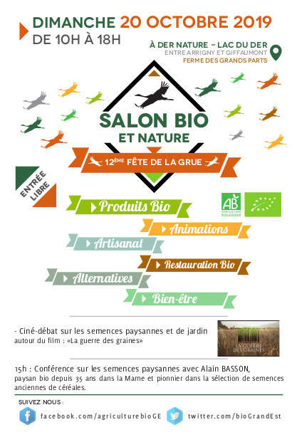 Flyer fête de la grue 2019